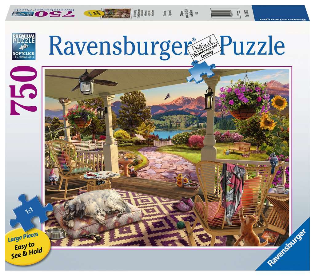 Ravensburger - Cozy Front Porch 750 Piece Large Format Adult's Puzzle