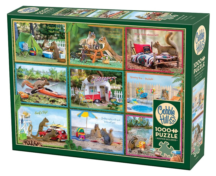 Cobble Hill - Squirrels On Vacation 1000 Piece Jigsaw Puzzle