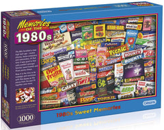 Gibsons - SWEET MEMORIES 1980s 1000 Piece Jigsaw Puzzle