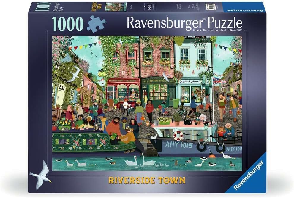 Ravensburger -  Riverside Town 1000 Piece Adult's Jigsaw Puzzle