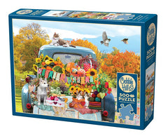 Cobble Hill - Country Truck in Autumn 500 Piece Jigsaw Puzzle