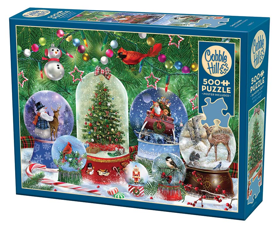 Cobble Hill - Snow Globes 500 Piece Jigsaw Puzzle