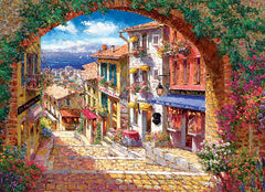 Cobble Hill - Archway to Cagne 500 Piece Jigsaw Puzzle