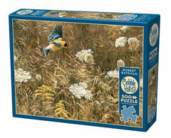 Cobble Hill - Queen Anne's Lace & American Goldfinch 500 Piece Jigsaw Puzzle