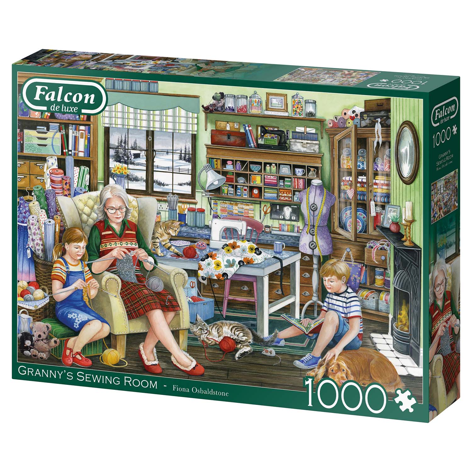 Falcon - Granny’s Sewing Room 1000 Piece Adult's Jigsaw Puzzle - DISC