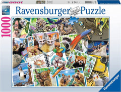 Ravensburger - A Traveler's Animal Journal 1000 Piece Adult's Jigsaw Puzzle