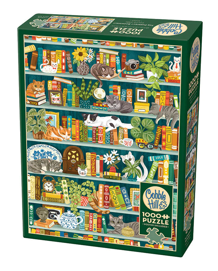 Cobble Hill - The Purrfect Bookshelf 1000 Piece Jigsaw Puzzle