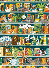 Cobble Hill - The Purrfect Bookshelf 1000 Piece Jigsaw Puzzle