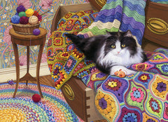 Cobble Hill - Comfy Cat 1000 Piece Jigsaw Puzzle