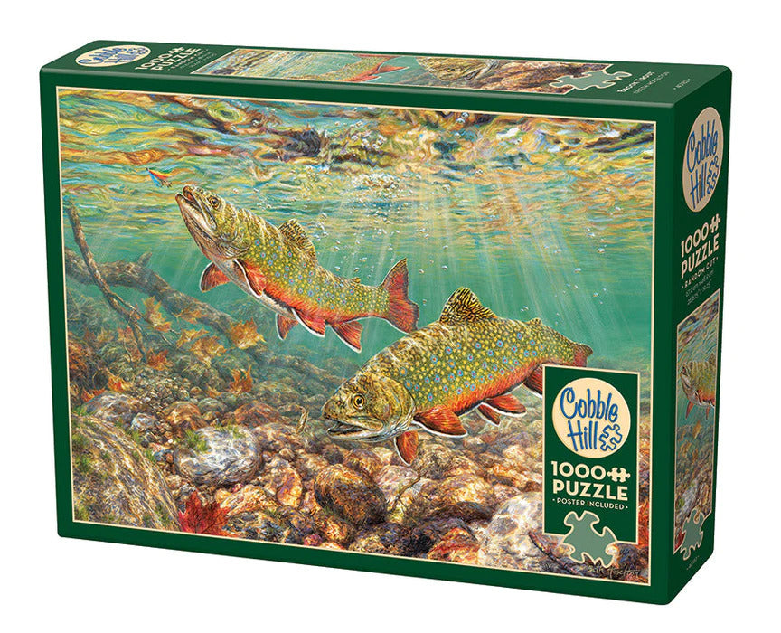 Cobble Hill - Brook Trout 1000 Piece Jigsaw Puzzle