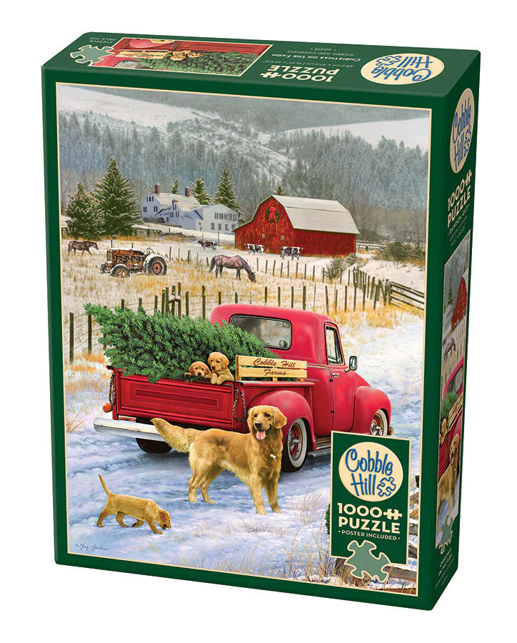 Cobble Hill - Christmas On The Farm 1000 Piece Jigsaw Puzzle