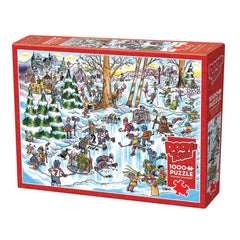 Cobble Hill - Doodletown Hockey Town 1000 Piece Jigsaw Puzzle