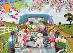 Cobble Hill - Country Truck In Spring 500 Piece Jigsaw Puzzle