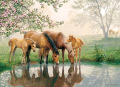 Cobble Hill - Horses Family 350 Piece Jigsaw Puzzle