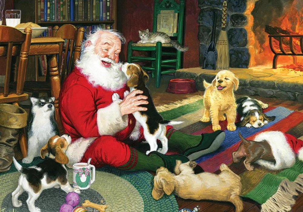 Cobble Hill - Santa's Playtime 275 Extra Large Pieces Jigsaw Puzzle