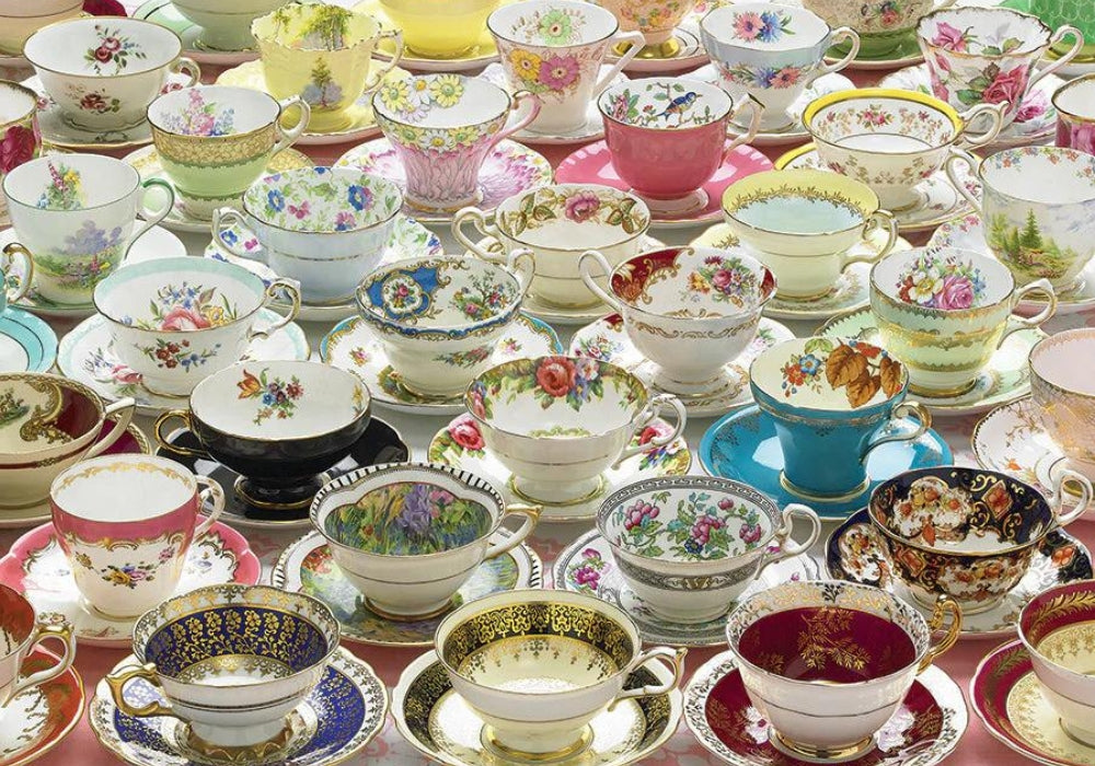 Cobble Hill - More Teacups 275 Extra Large Pieces Jigsaw Puzzle