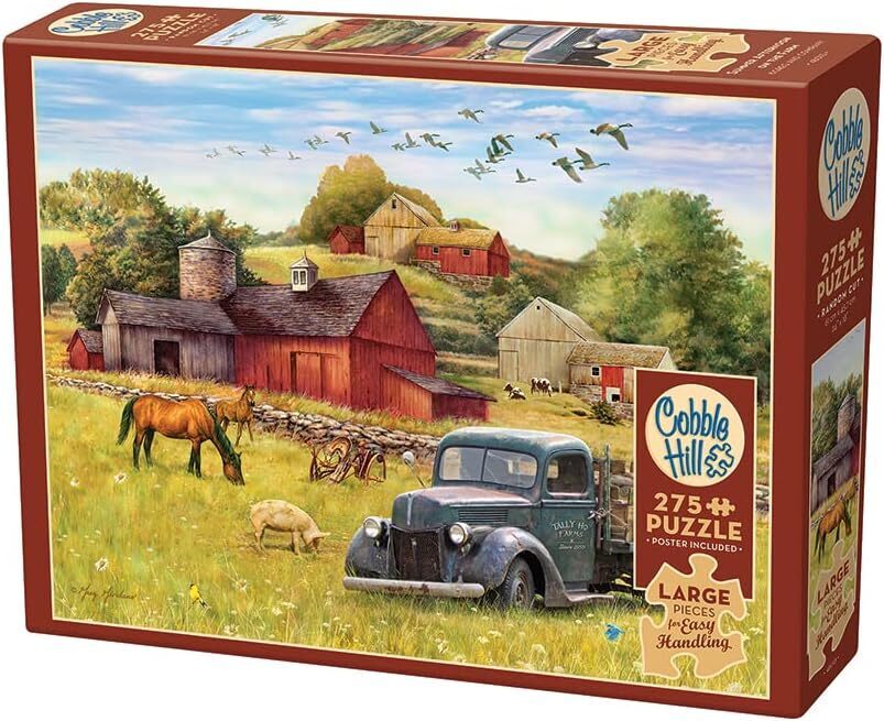 Cobble Hill - Summer Afternoon on The Farm 275 Large Piece Jigsaw Puzzle