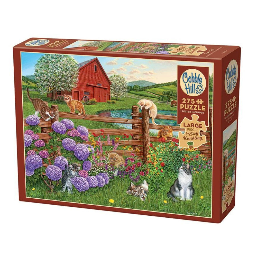 Cobble Hill - Farm Cats 275 Extra Large Pieces Jigsaw Puzzle