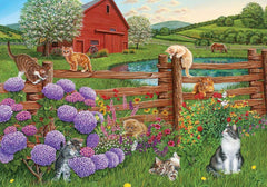 Cobble Hill - Farm Cats 275 Extra Large Pieces Jigsaw Puzzle