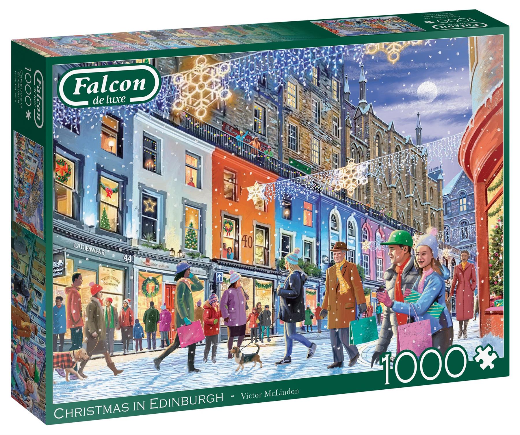 Falcon - Christmas in Edinburgh 1000 Piece Adult's Jigsaw Puzzle