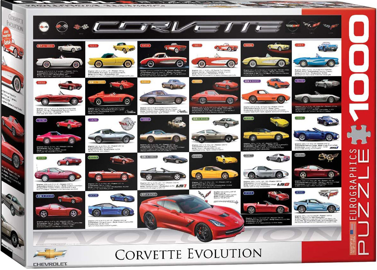 Eurographics - Corvette Evolution 1000 Piece Jigsaw Puzzle