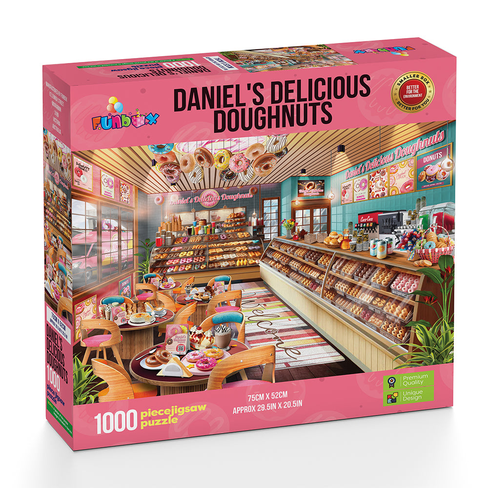 Funbox - Flash Sale - Limited Edition! - Daniel's Delicious Doughnuts 1000 Piece Jigsaw