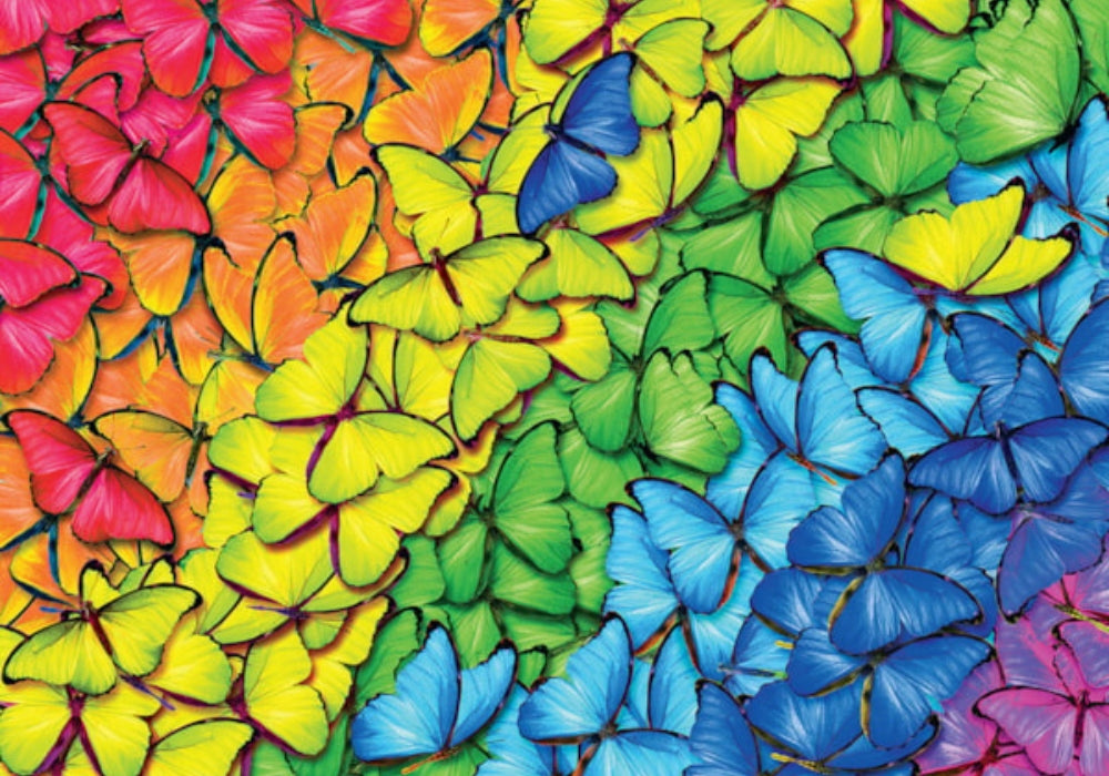 Eurographics - Butterfly Rainbow 1000 Piece Jigsaw Puzzle