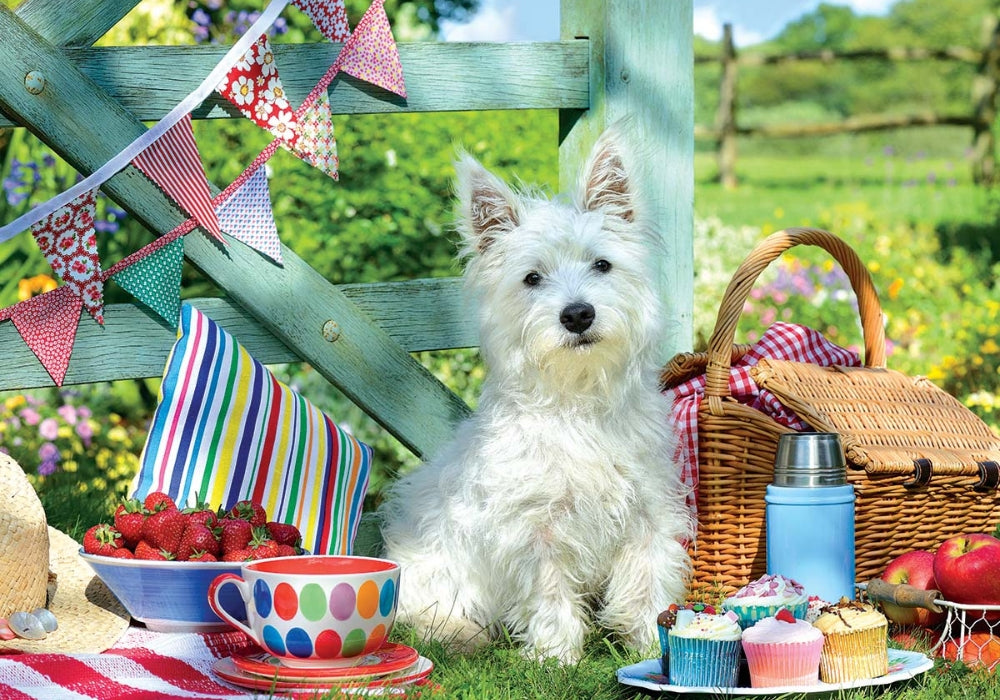 Eurographics - Scottie Dog Picnic 500 Piece Extra Large Jigsaw Puzzle