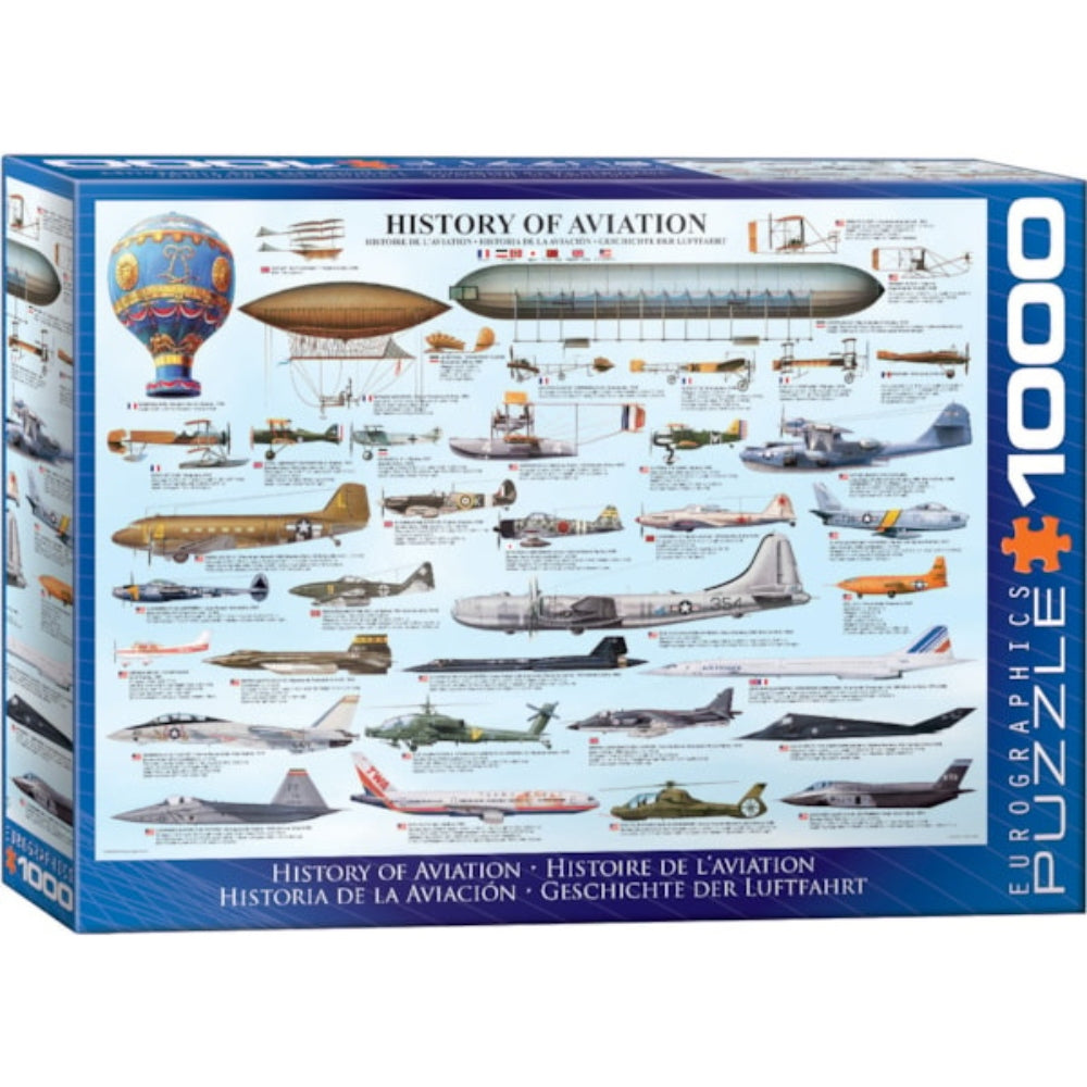 Eurographics - History Of Aviation 1000 Piece Jigsaw Puzzle