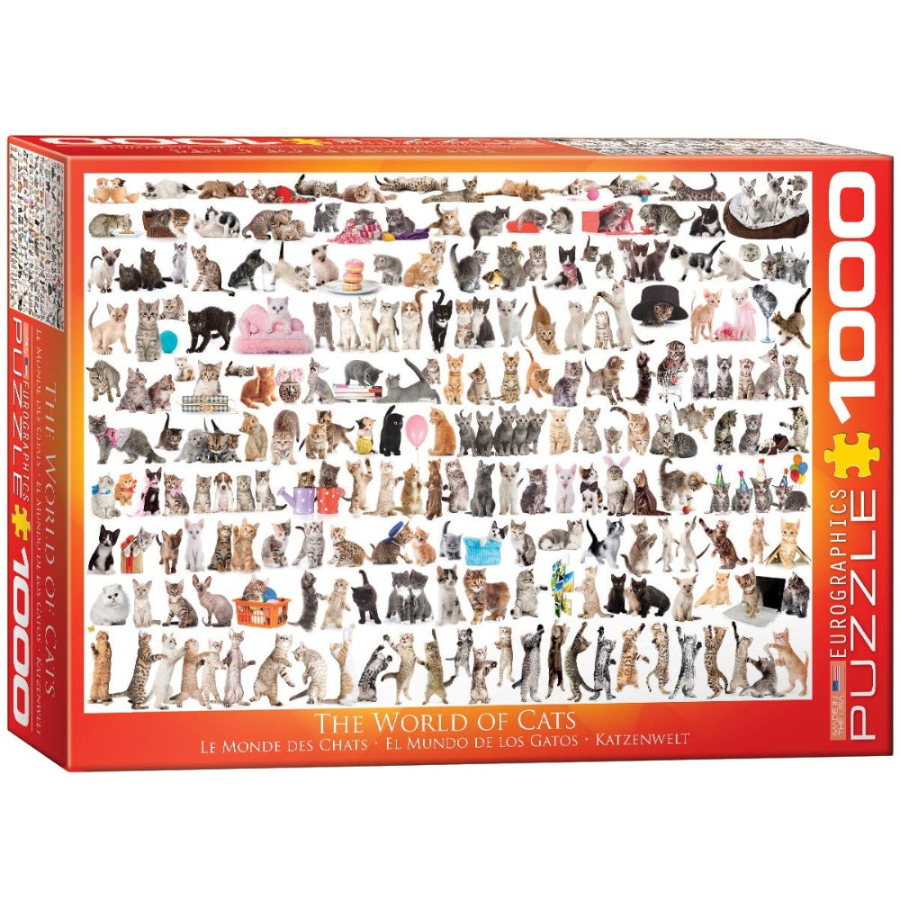 Eurographics - World Of Cats 1000 Piece Jigsaw Puzzle