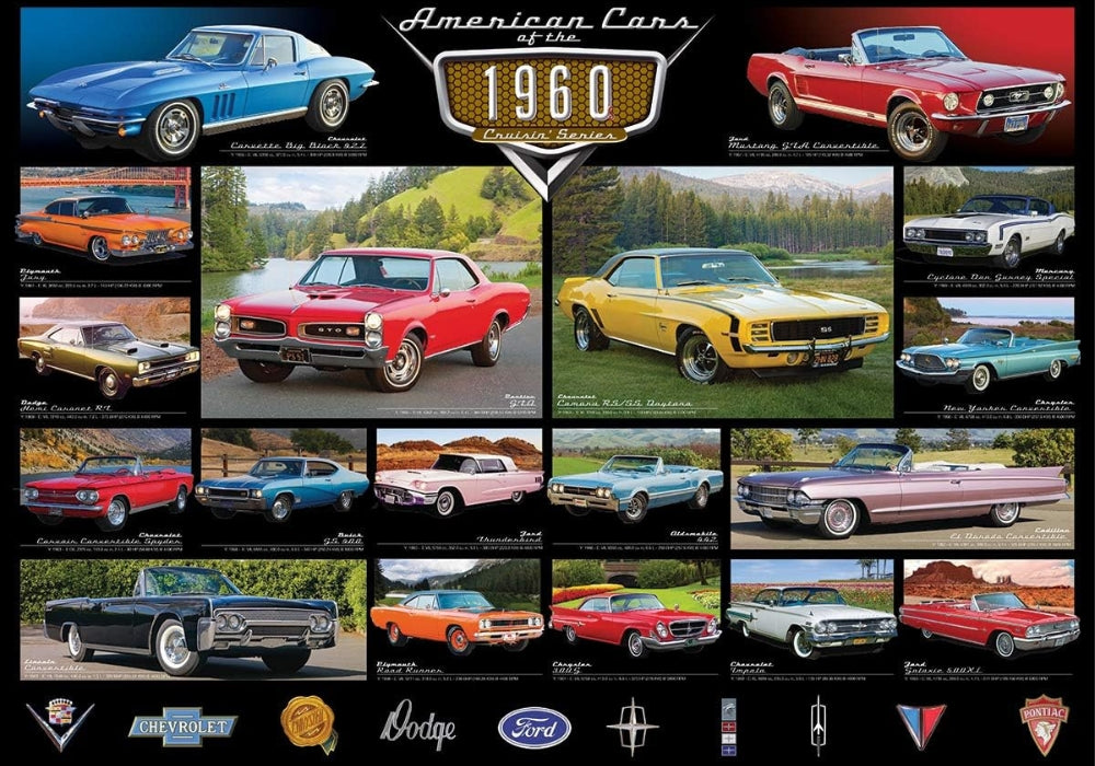 Eurographics - Cruisin' Classics 1960S 1000 Piece Jigsaw Puzzle