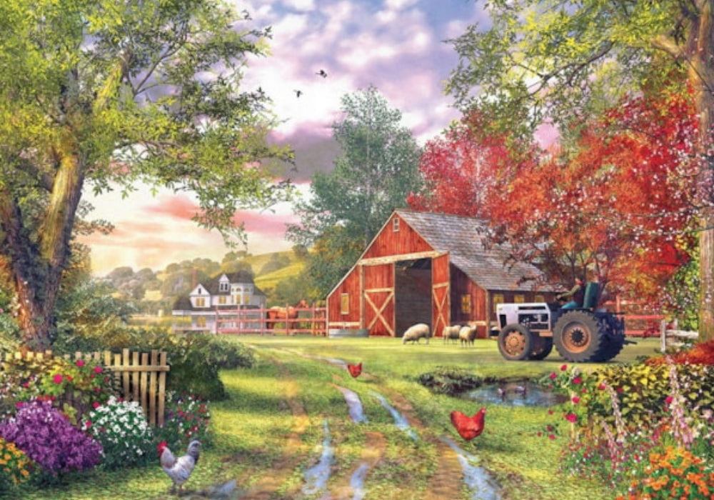 Eurographics - Evening At The Barnyard 1000 Piece Jigsaw Puzzle