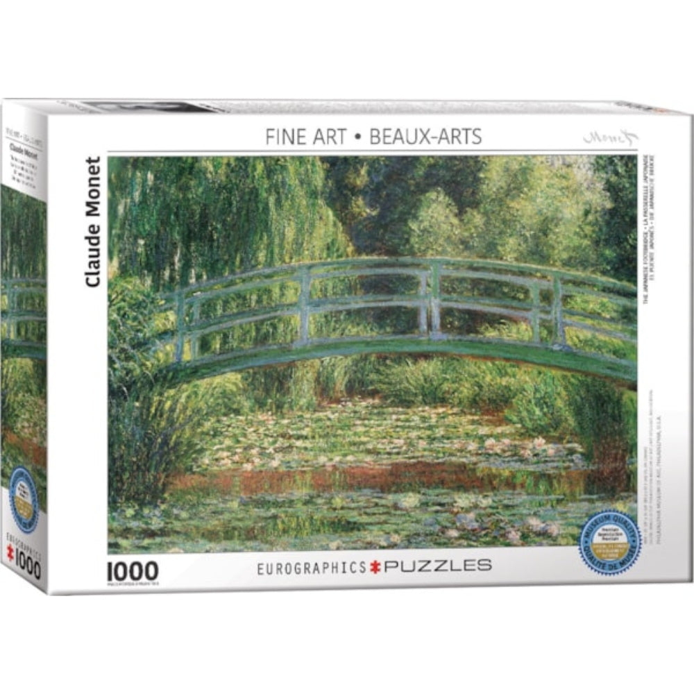 Eurographics - Monet, The Japanese Footbridge 1000 Piece Jigsaw Puzzle