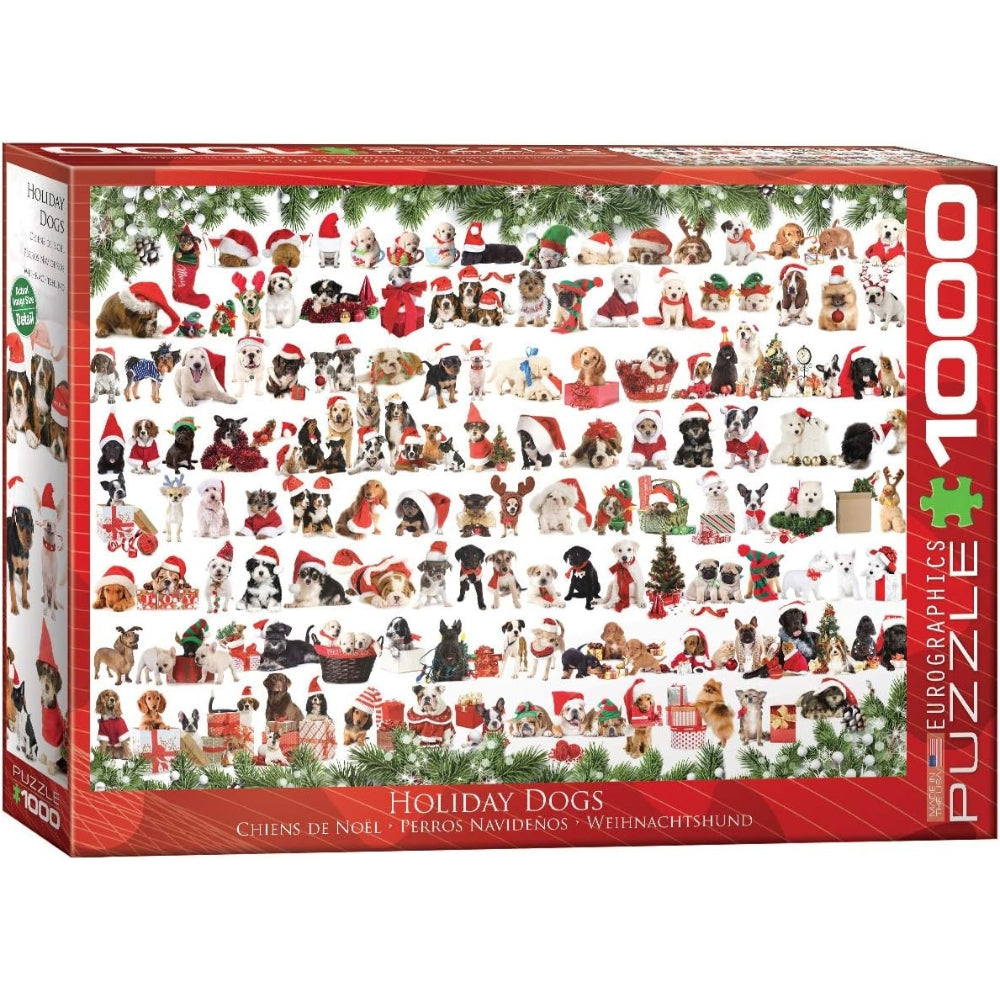 Eurographics - Holiday Dogs 1000 Piece Jigsaw Puzzle