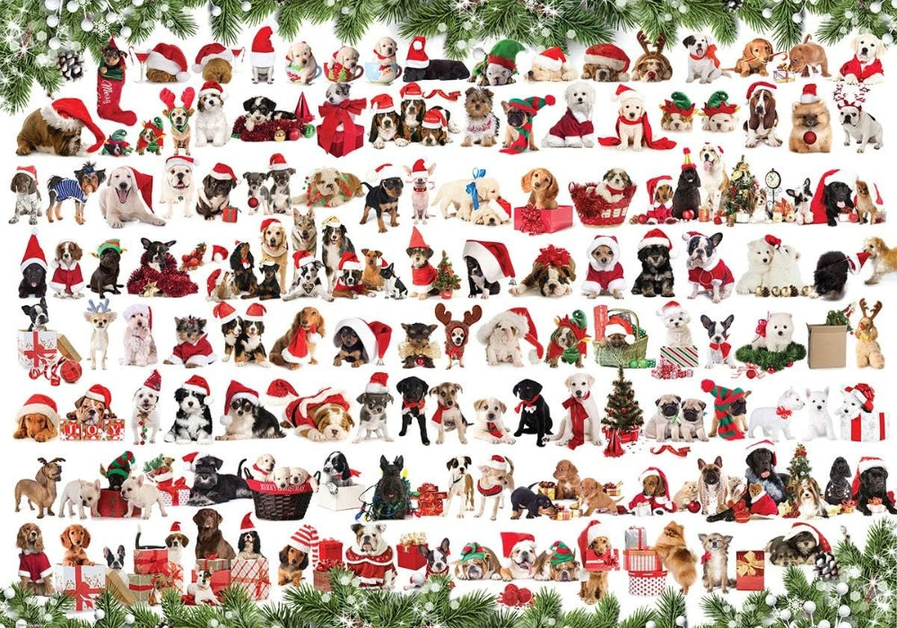 Eurographics - Holiday Dogs 1000 Piece Jigsaw Puzzle