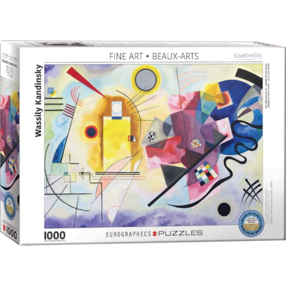 Eurographics - Kandinsky,Yellow Red Blue 1000 Piece Jigsaw Puzzle