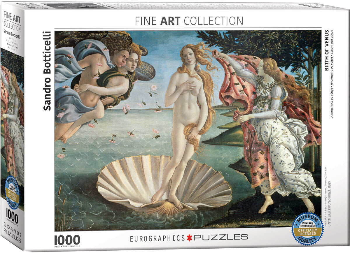 Eurographics - Birth of Venus 1000 Piece Jigsaw Puzzle