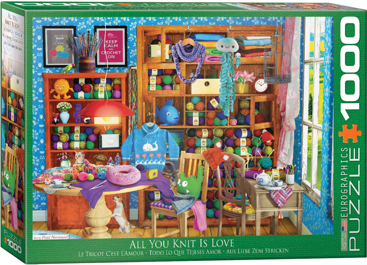 Eurographics - All you Knit Is Love  1000 Piece Jigsaw Puzzle