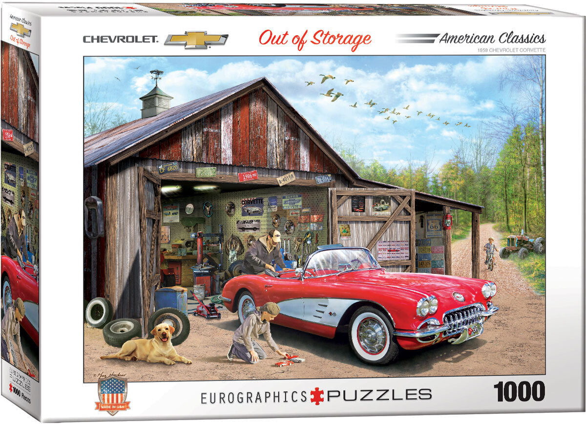 Eurographics -  Out of Storage Corvette 1000 Piece Jigsaw Puzzle