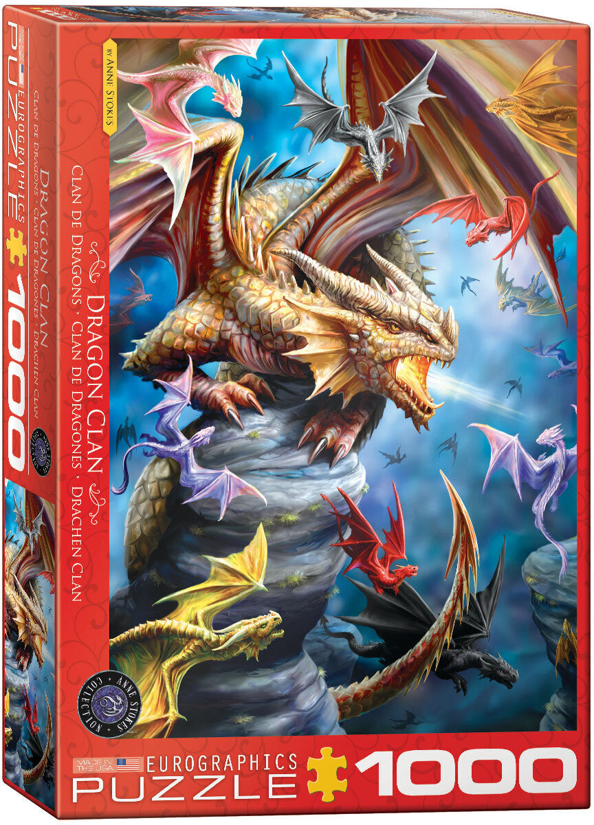 Eurographics - Anne Stokes, Dragon Clan 1000 Piece Jigsaw Puzzle