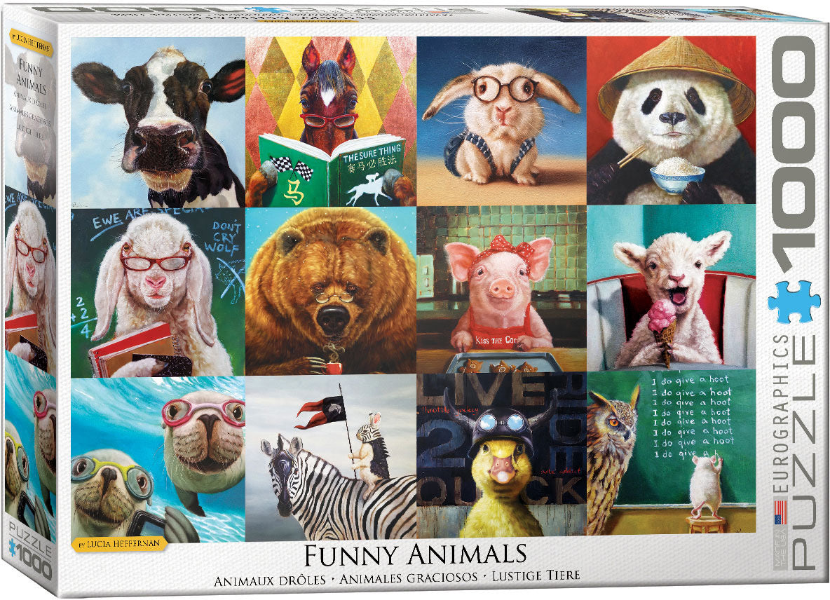 Eurographics - Funny Animals Puzzle 1000 Piece Jigsaw Puzzle