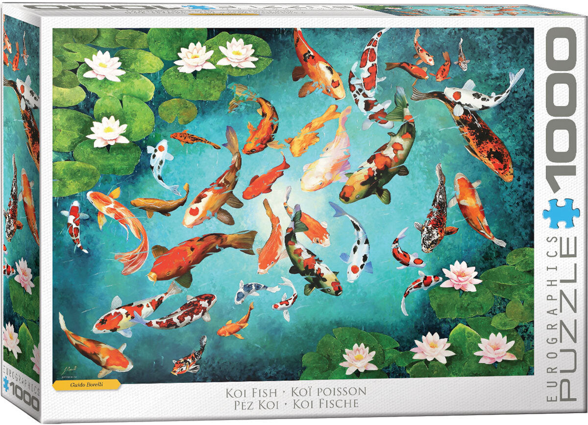 Eurographics - Colourful Koi Fish 1000 Piece Jigsaw Puzzle