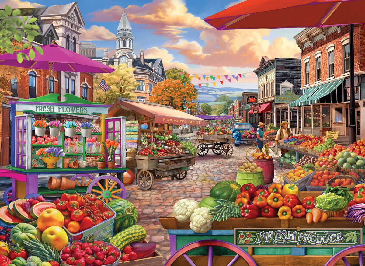 Eurographics - Main Street Market Large 500 Piece Jigsaw Puzzle