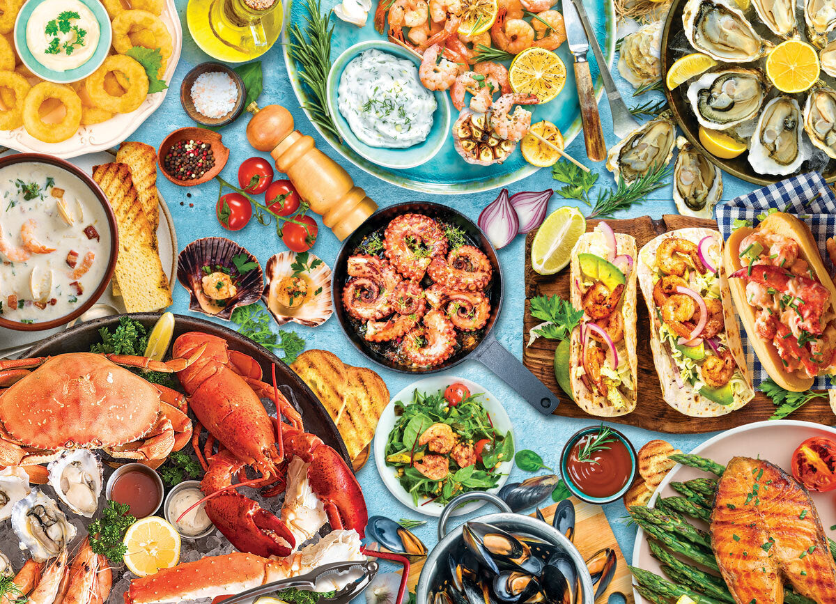 Eurographics - Seafood Table 1000 Piece Jigsaw Puzzle