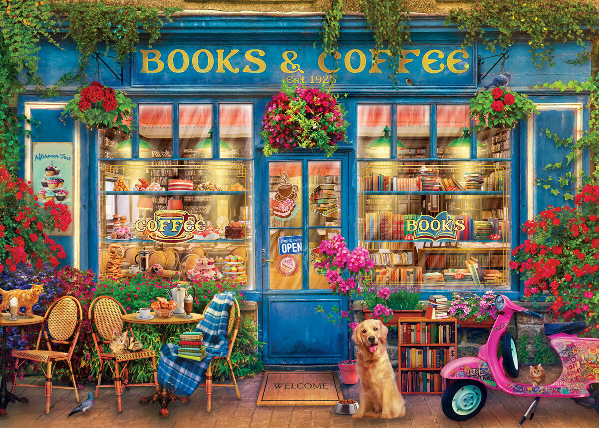 Eurographics - Books & Coffee 1000 Piece Jigsaw Puzzle