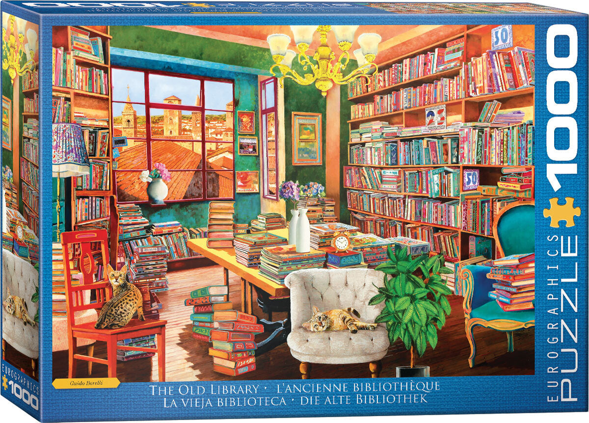 Eurographics - The Old Library 1000 Piece Jigsaw Puzzle