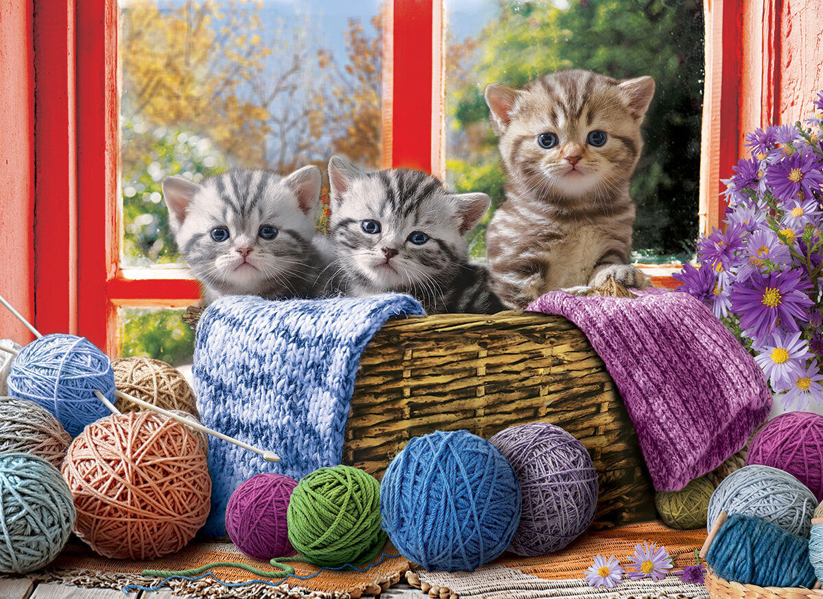 Eurographics - Knittin' Kittens Large 500 Piece Jigsaw Puzzle