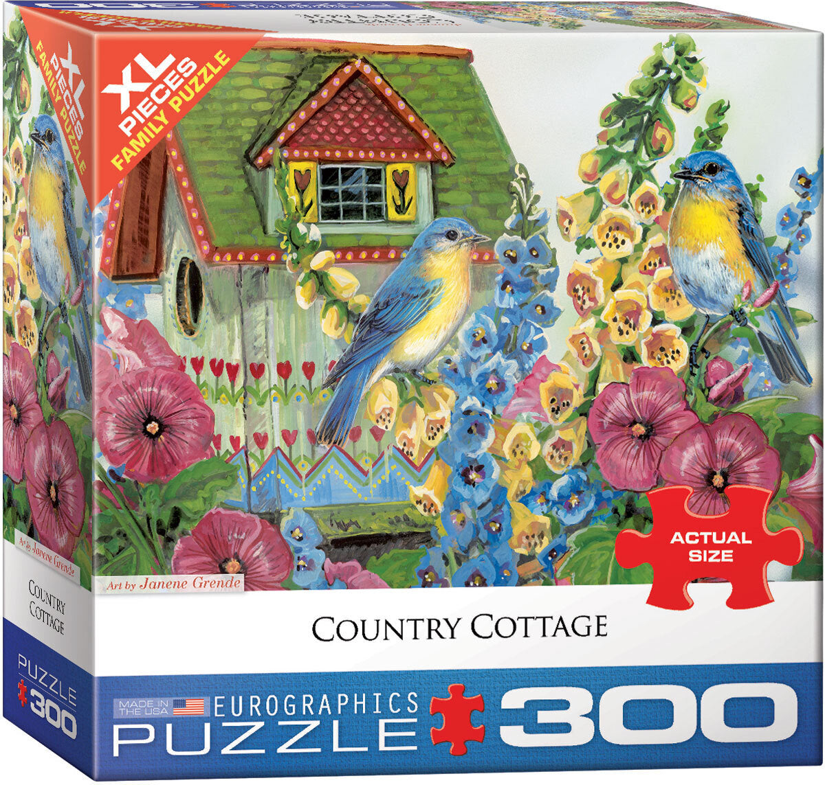 Eurographics - Country Cottage Large 300 Piece Jigsaw Puzzle