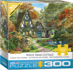 Eurographics - White Swan Cottage Large 300 Piece Jigsaw Puzzle