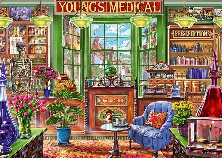 Falcon - Pharmacy Shoppe 1000 Piece Jigsaw Puzzle